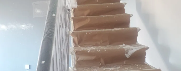 asi pintamos y tapamos una escalera