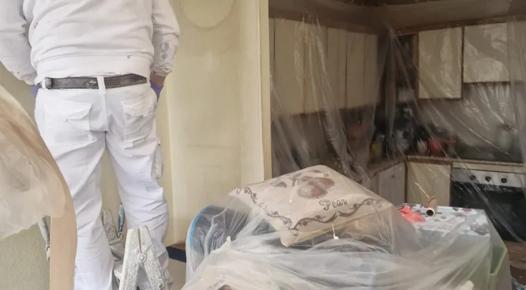 Pintando una cocina en Las Rozas
